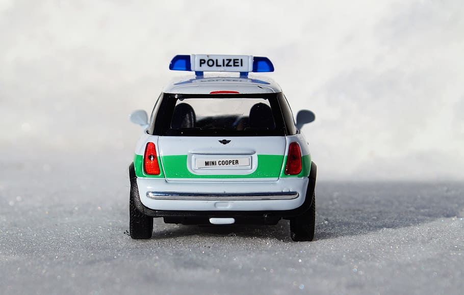 Model Car, Mini Cooper, Vehicle, auto, toy car, vehicles, blue light HD wallpaper