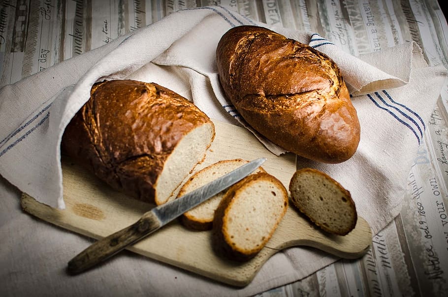 Bakery, Bread, Heart, Baked, baked srcom, food and drink, table knife HD wallpaper
