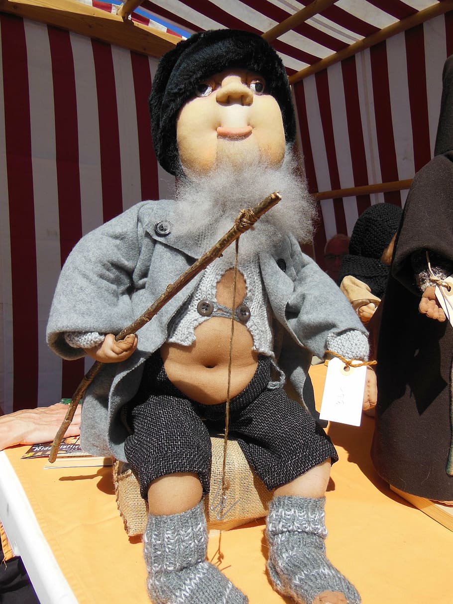 sock doll, crafts, old fisherman, funny, funny facial expressions