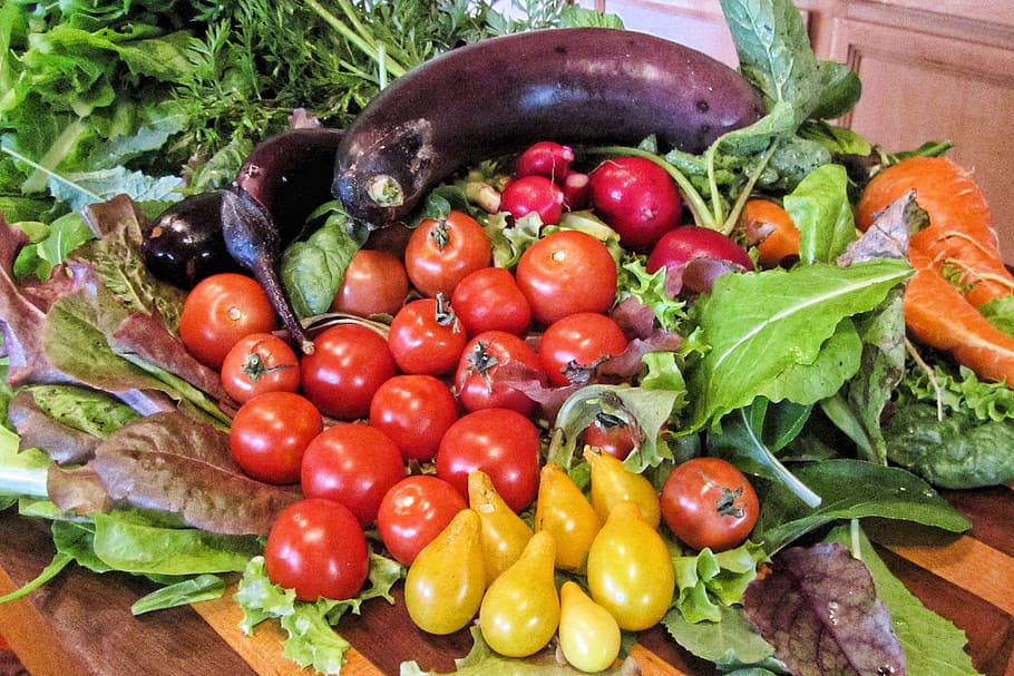 variety of vegetables on brown wooden surface, farmer, fresh HD wallpaper