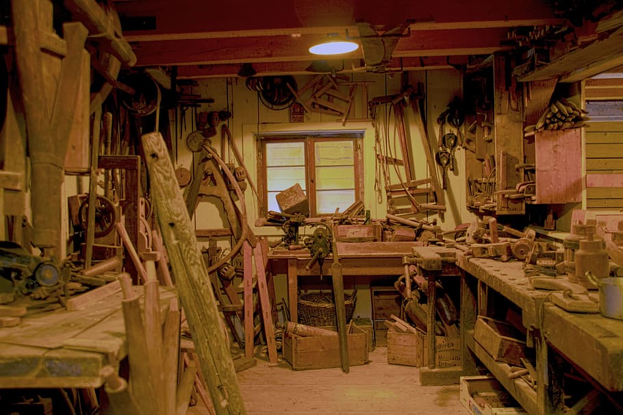 Craft, Wood, Workshop, indoors, chair, history, wood - material HD wallpaper