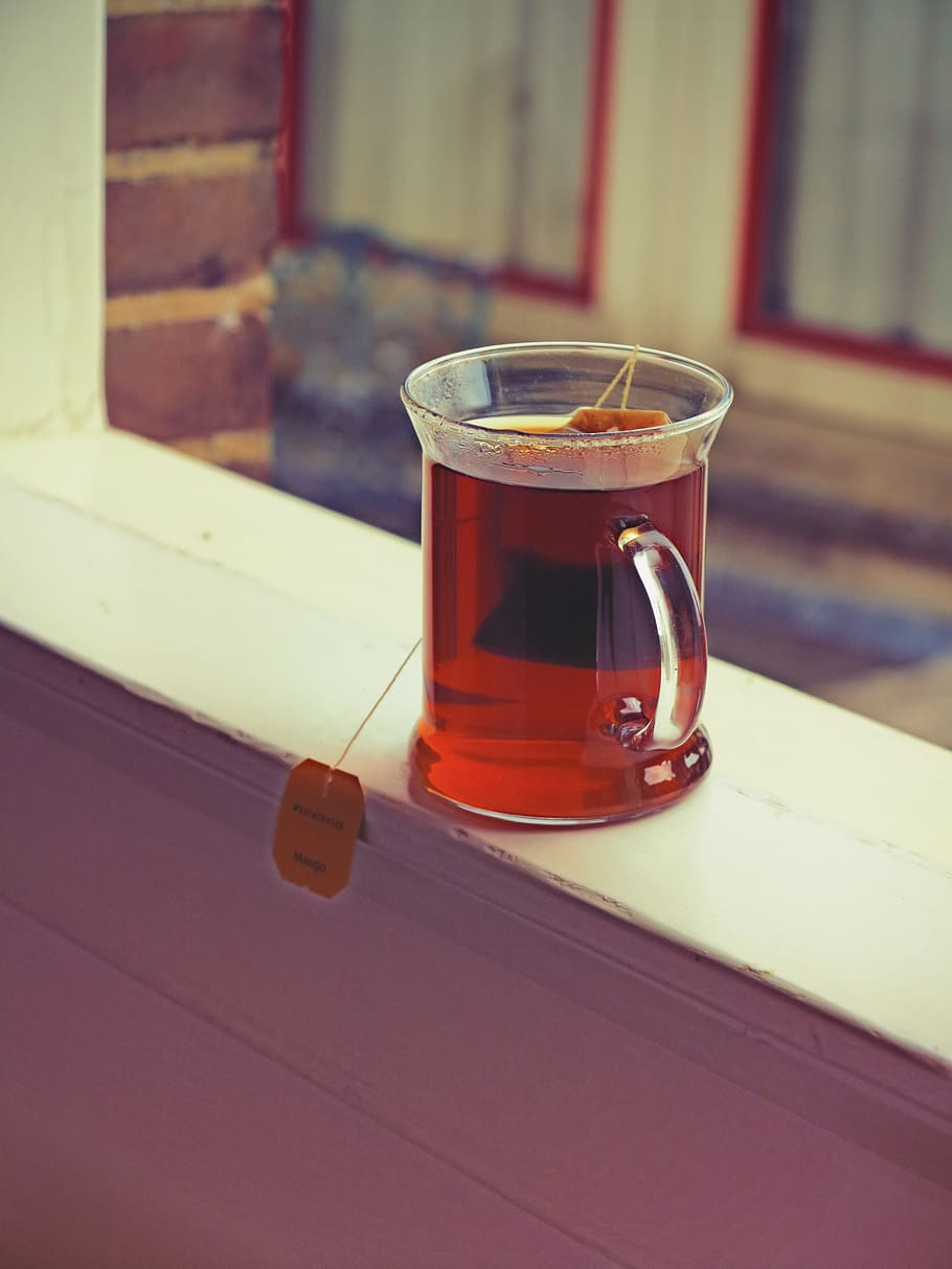 tea, mug, glass, window, morning, beverage, drink, hot, cup HD wallpaper