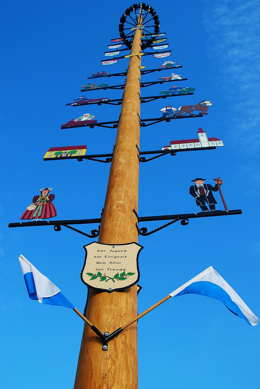 maypole, customs, bavaria, tradition, bavarian traditions, may day HD wallpaper