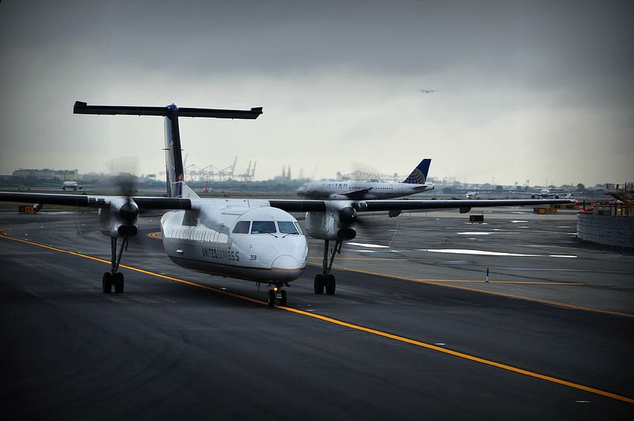 plane, storm, black, airplane, jet, airport, transportation HD wallpaper