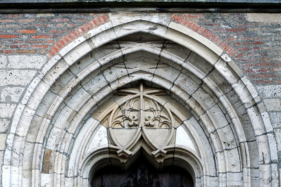 architecture, gothic, bow window, portal, ulm, ulm cathedral HD wallpaper