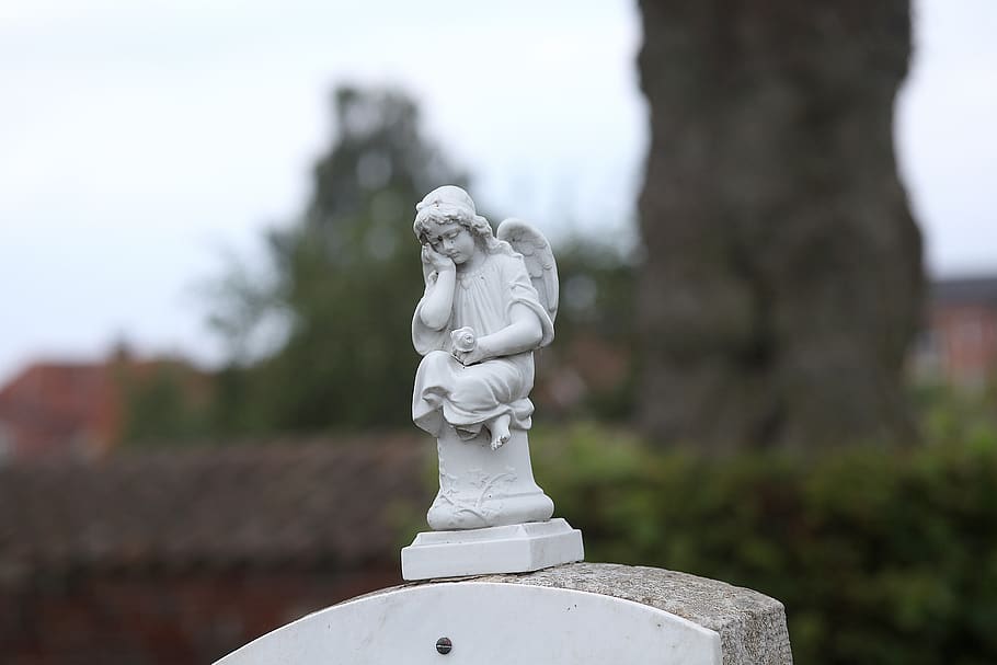 consolation, angel, tombstone, harmony, mourning, memory, symbol HD wallpaper