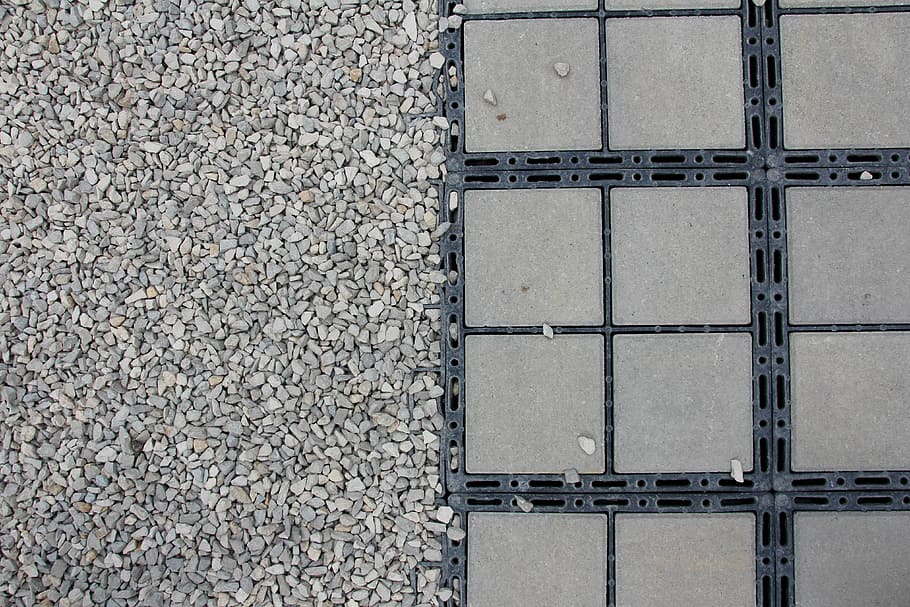sidewalk, slabs, pebble, square, no people, backgrounds, day HD wallpaper