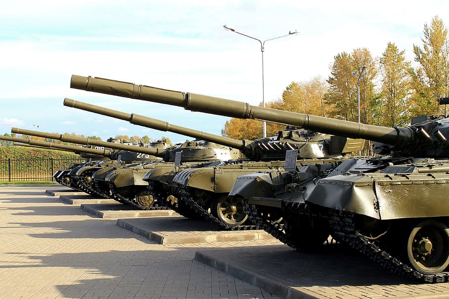 tanks, weapons, cannon, technique, military, transportation HD wallpaper