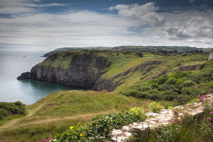 Coast, Cliffs, Sea, Nature, Coastline, shore, scenery, geology HD wallpaper