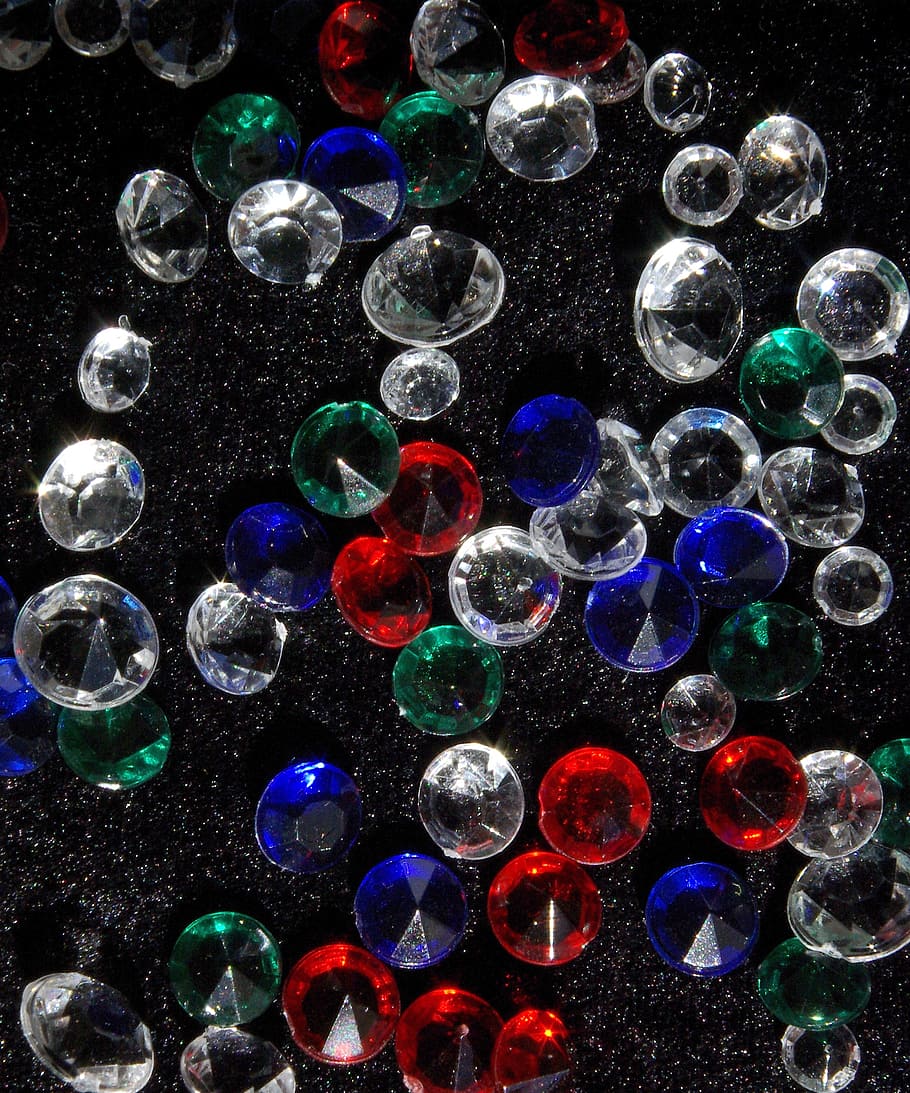 assorted-color gemstones, diamonds, jewels, expensive, luxury, HD wallpaper
