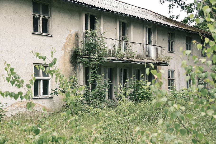 leave, uninhabited, lost place, building exterior, built structure HD wallpaper