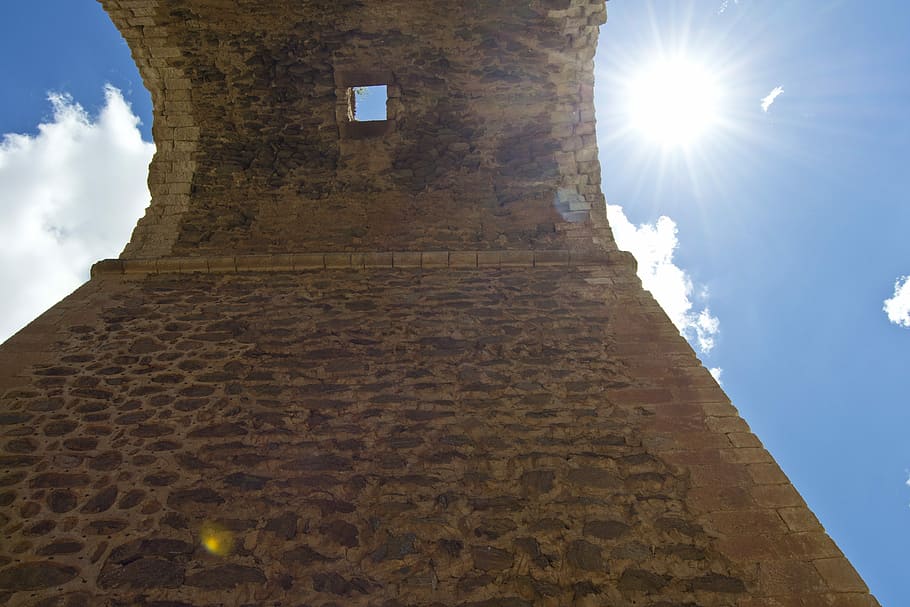 Medieval Architecture, Backlight, history, lens flare, sun HD wallpaper