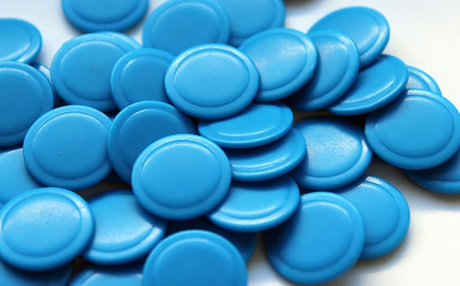 fleas, elements small, game, blue, circles, the background HD wallpaper