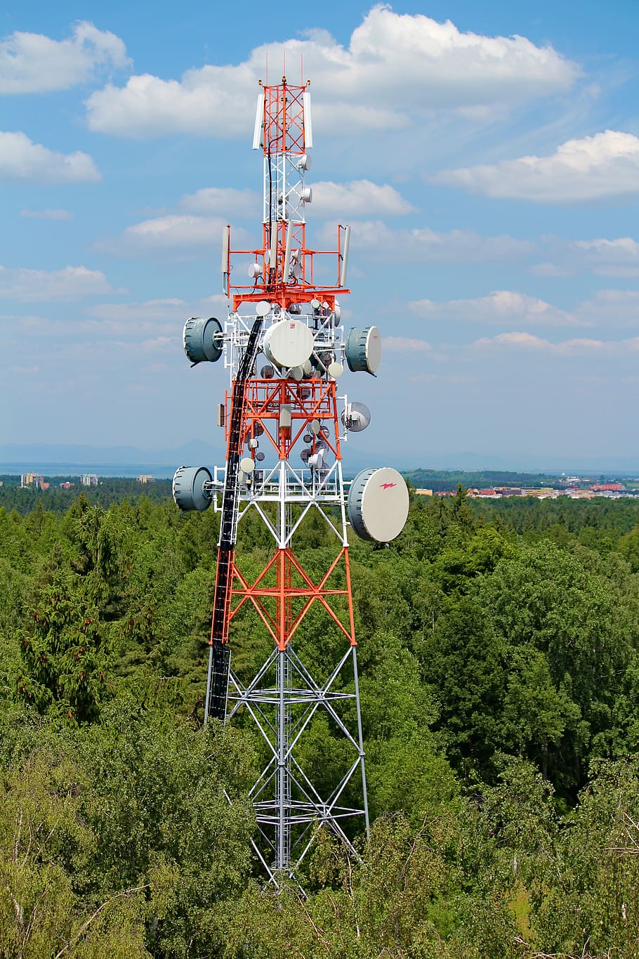 tower, mast, transmitter, vykrývač, signal, mobile, relay, HD wallpaper