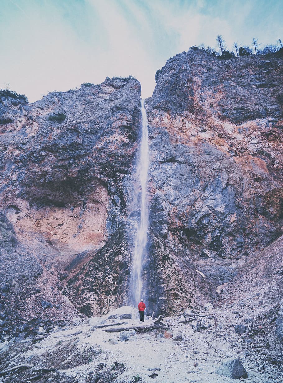 adventure, cold, daylight, high, hike, landscape, low angle shot HD wallpaper