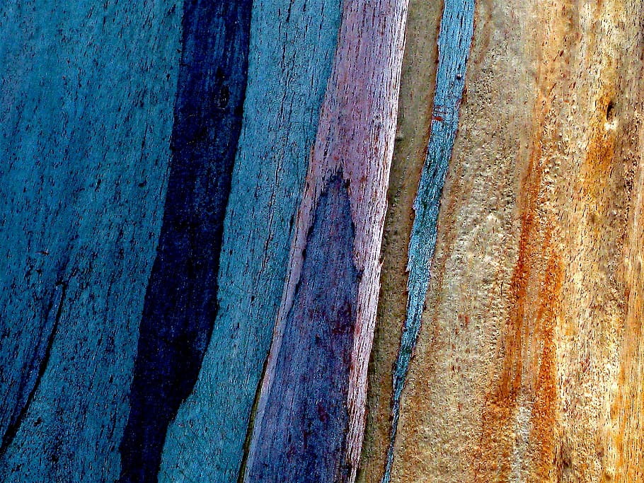 blue and brown painted surface, blue and brown artwork, pattern HD wallpaper
