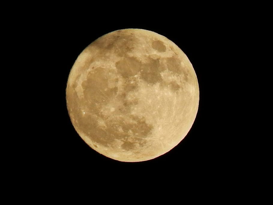 month, dark, glow, full moon, night, space, astronomy, sky HD wallpaper