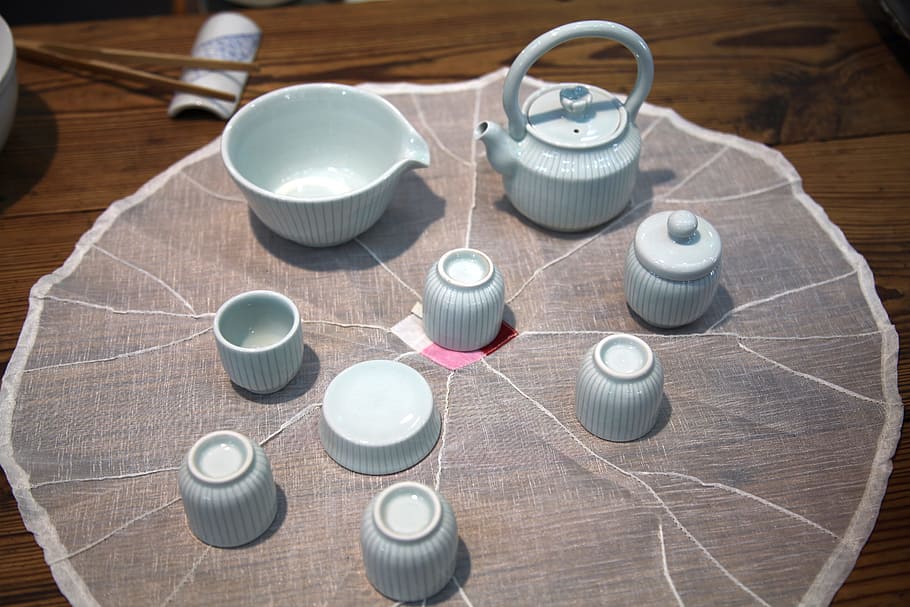 Porcelain, Cup, Kettle, Container, pottery, craft, exhibition HD wallpaper