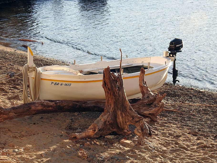 boat, beach, sand, water, nautical vessel, mode of transportation HD wallpaper
