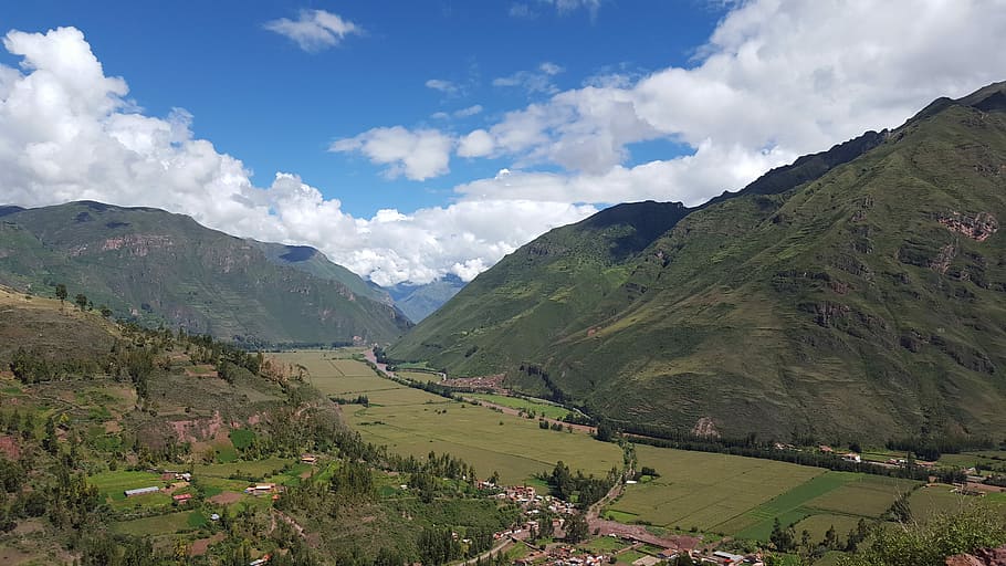 Mountain, Green, Inca, Peru, Outdoor, landscape, nature, scenics HD wallpaper
