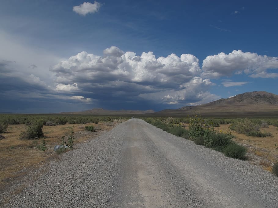 road, highway, clouds, sky, scenery, journey, travel, horizon HD wallpaper