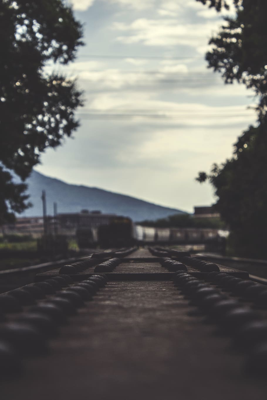infrastructure, outdoors, perspective, rail, railroad, railway HD wallpaper