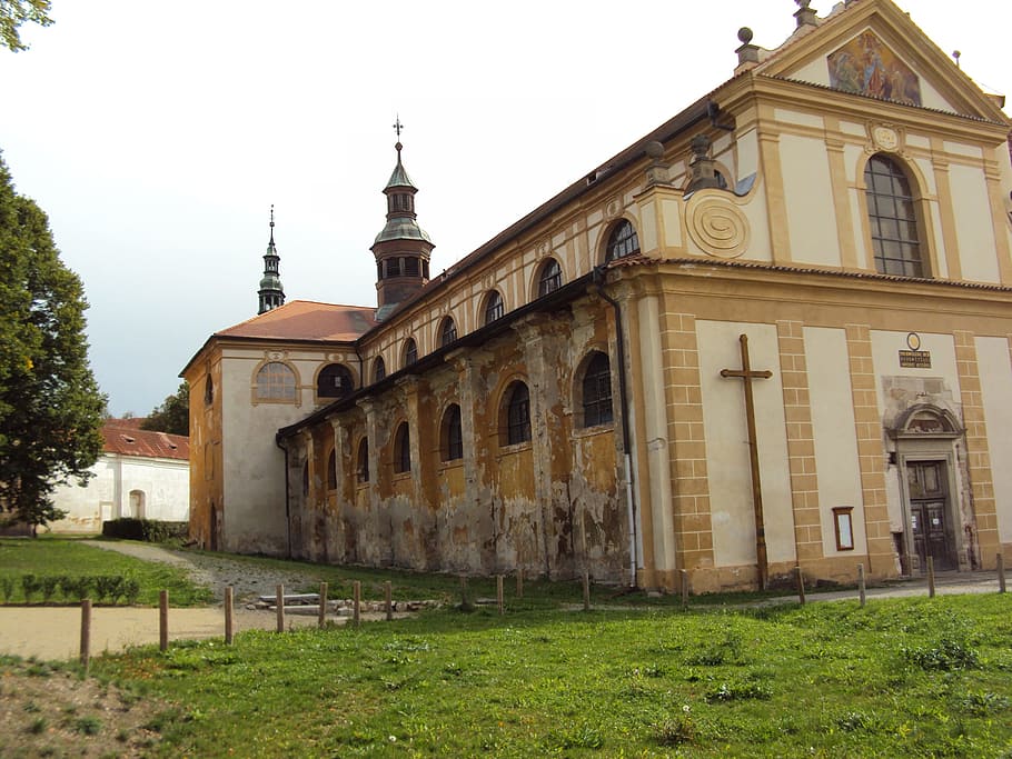 plasy, monastery, expired, old, tjechie, architecture, built structure HD wallpaper