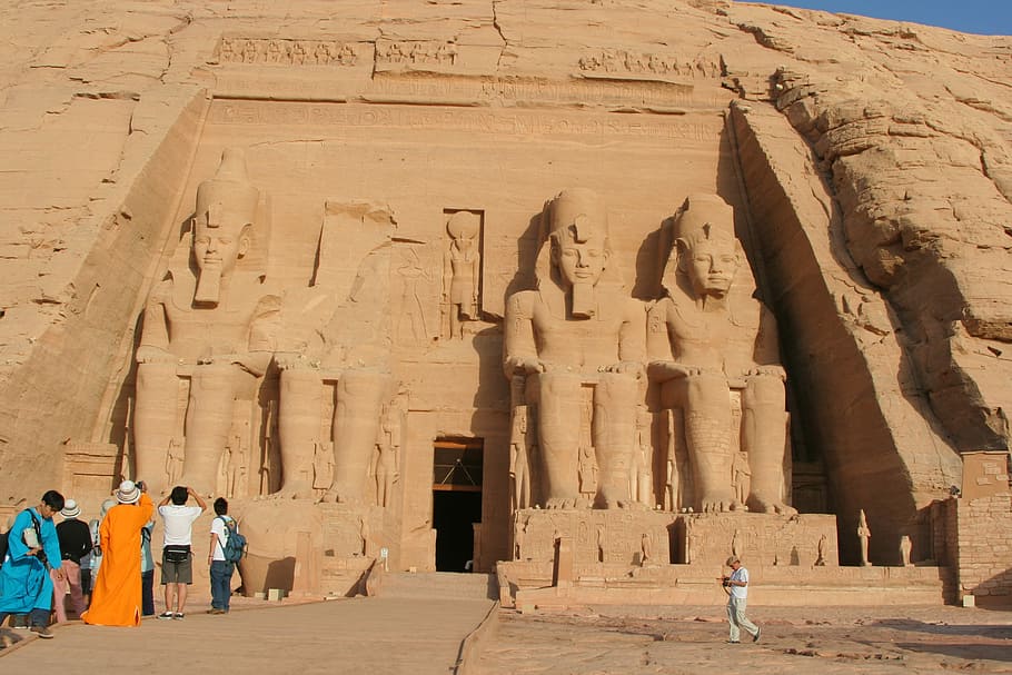 Egypt, Aswan, Abu Simbel, Nile, River, temple, ruins, ancient