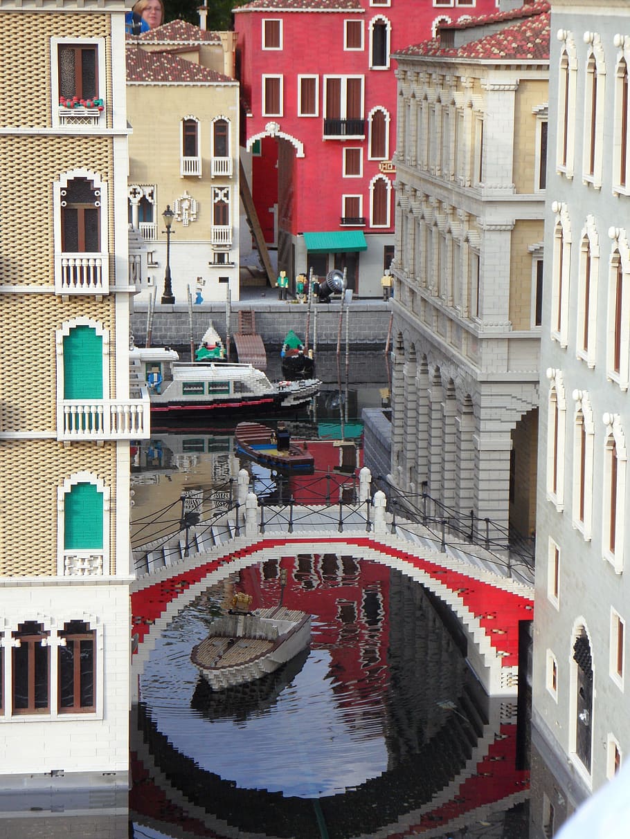 Venice, Legoland, Replica, from lego, lego blocks, building blocks, HD wallpaper