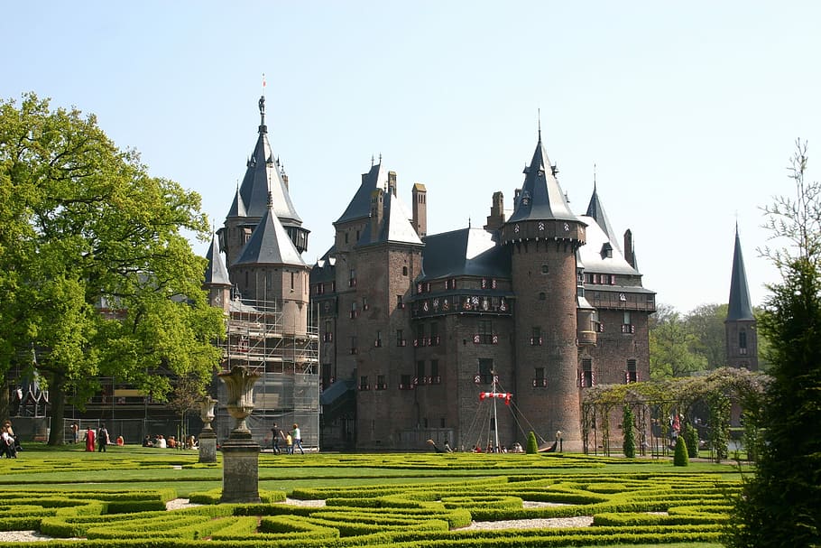 Castle, Utrecht, Nature, Old, history, architecture, travel destinations HD wallpaper