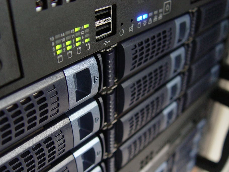 closeup photo of multimedia player, technology, servers, computer HD wallpaper