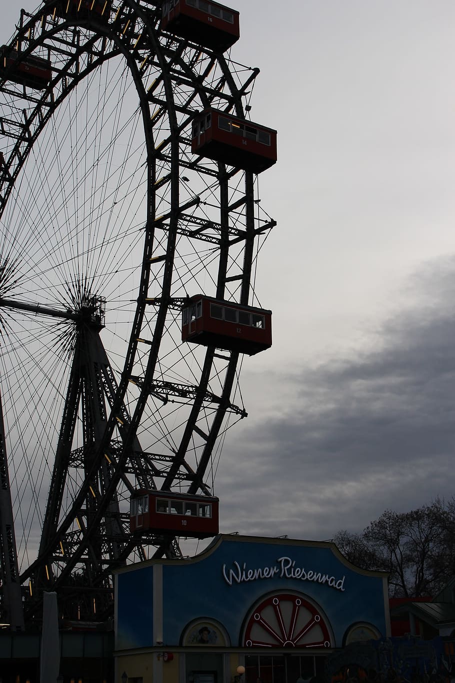 vienna, ferris wheel, austria, amusement park, amusement park ride HD wallpaper