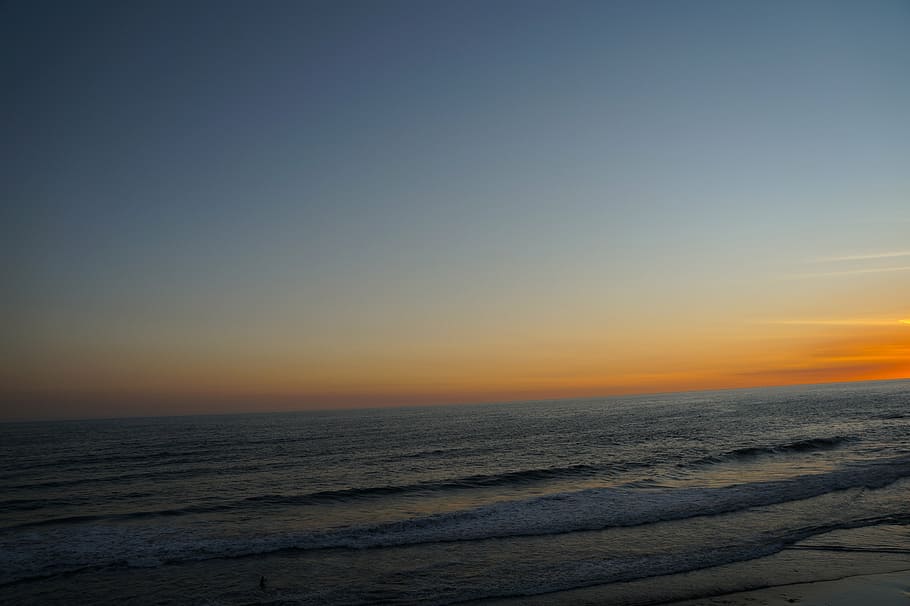 beach, ocean, sea, sunset, el salvador, sky, water, scenics - nature HD wallpaper