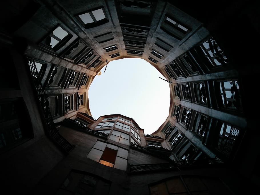 low angle photography of high-rise building, worm's eye view high raise buildings HD wallpaper