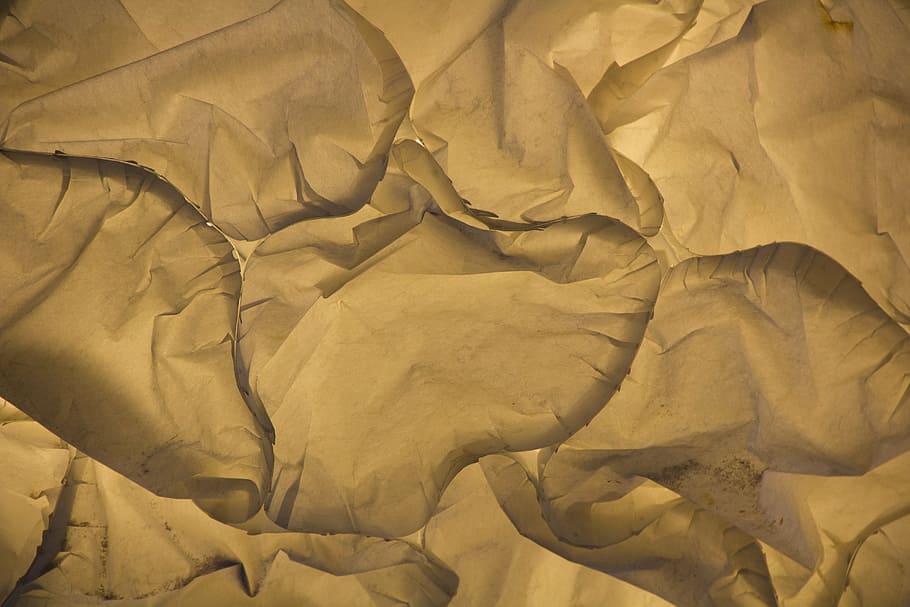 lamp, creases, yellow, light, crumpled, backgrounds, sheet HD wallpaper