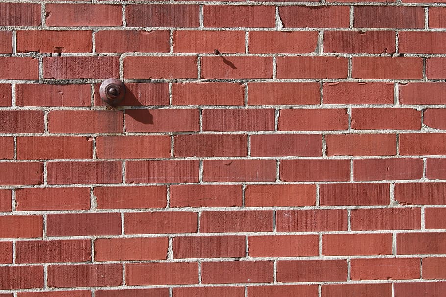 Brickwall, Buzzer, red brick, construction, building, brick wall HD wallpaper