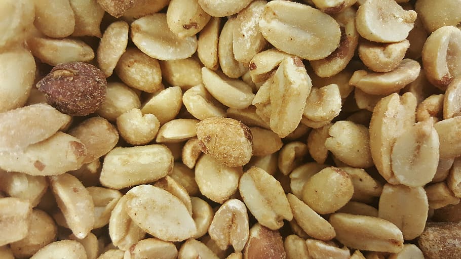 roasted peanuts, food, nutty, salted peanuts, shelled peanuts HD wallpaper