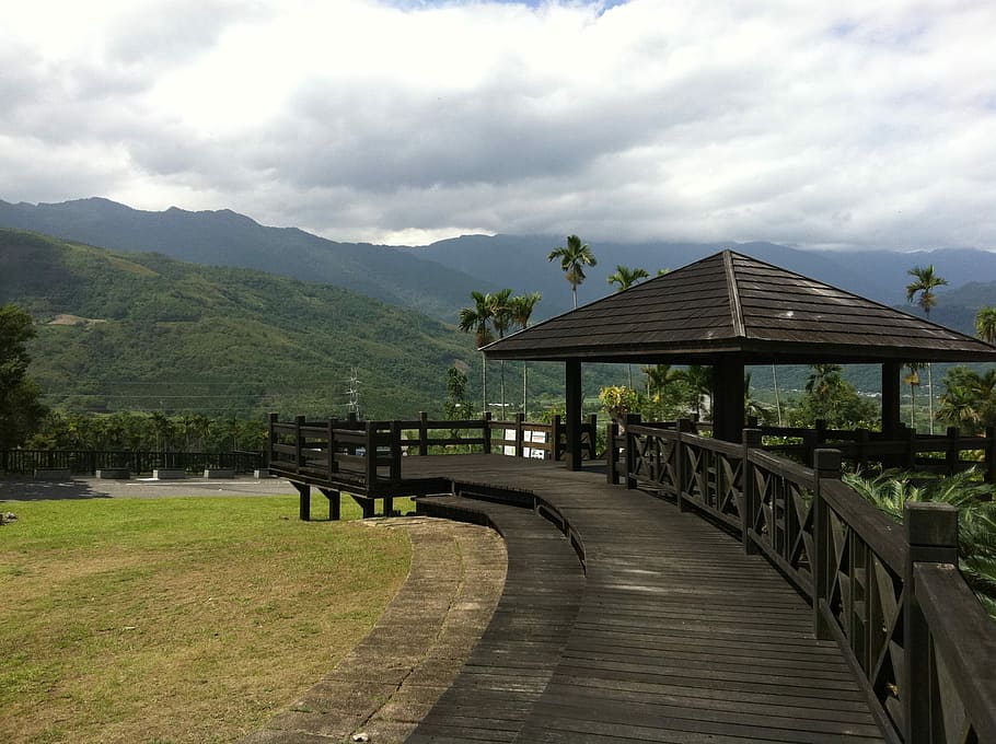 Landscape, Clouds, Taiwan, mountain, built structure, cloud - sky HD wallpaper