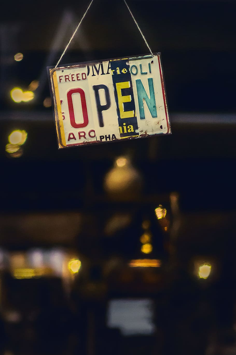 selective focus photography of licensed plate with open text hanged, Open signage HD wallpaper