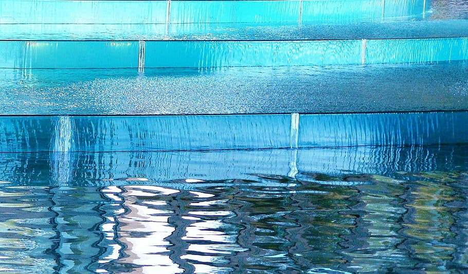 closeup photo of pool, water, mirroring, reflection, wave, reflections HD wallpaper