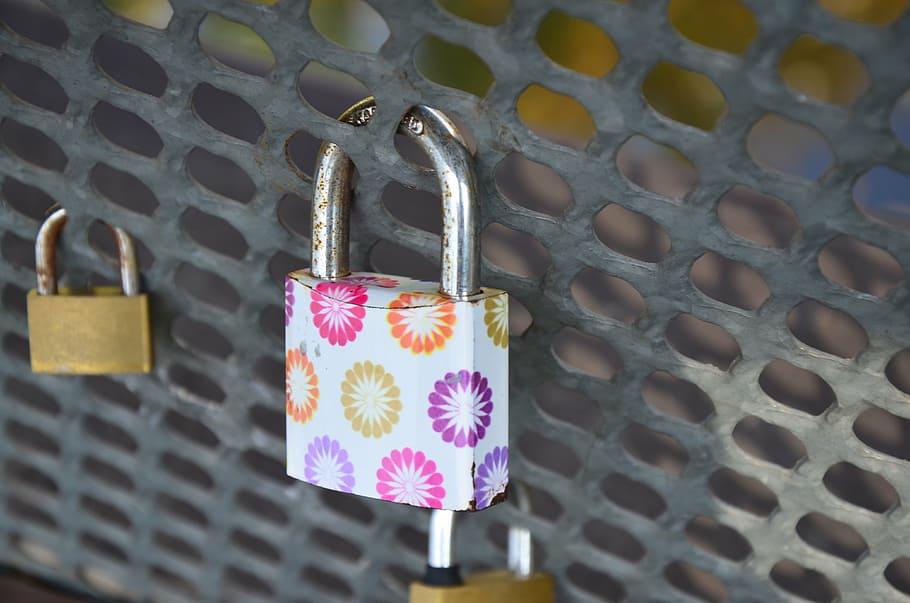 castle, love, bridge, hanging, padlock, safety, metal, protection HD wallpaper