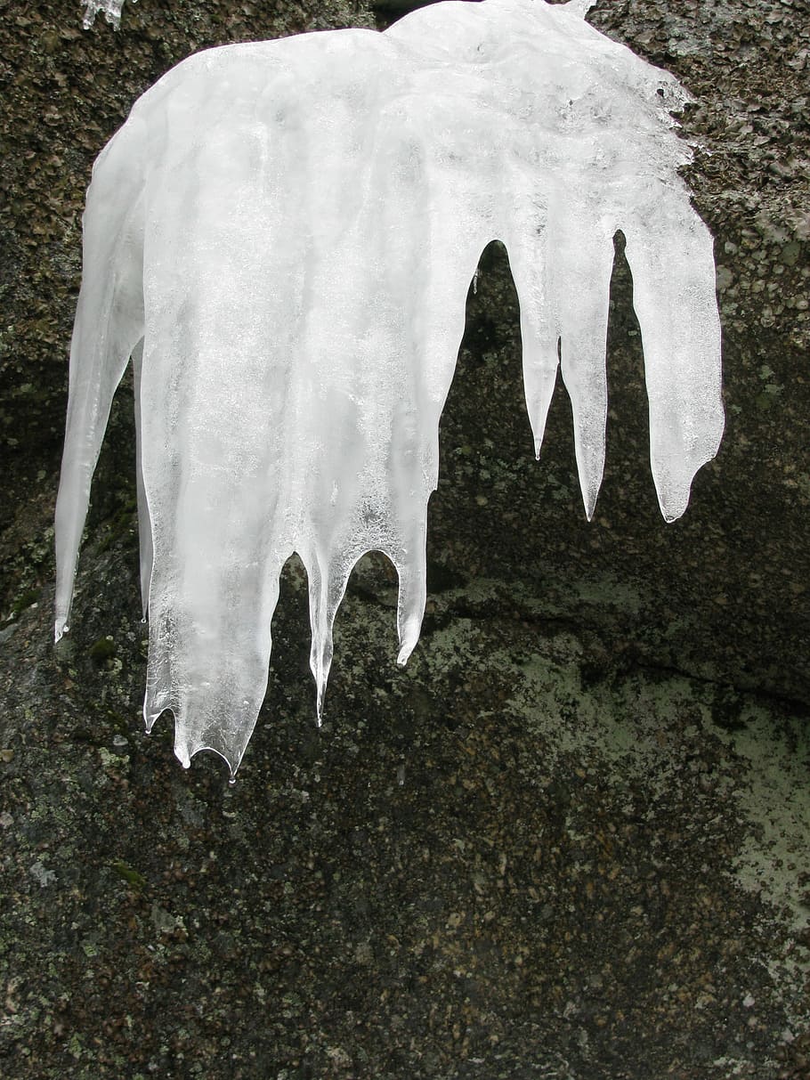 Ice, Rock, Stone, Cold, Background, nature, wall, gray, granite HD wallpaper