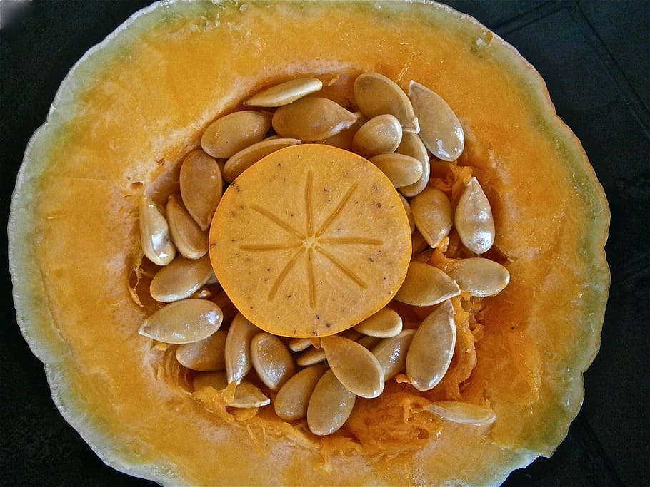 pumpkin, fruit, seed, vegetable, nature, food, food and drink HD wallpaper