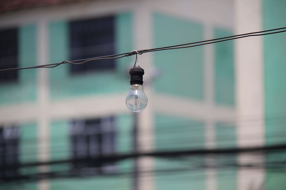 Old, Lamp, Favela, Wire, for old, water, no people, hanging HD wallpaper