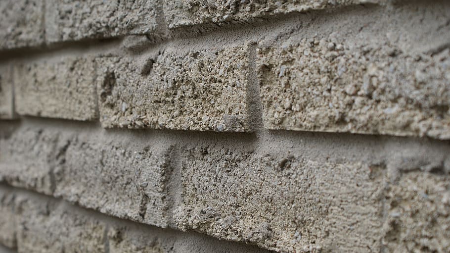 wall, concrete, bricks, texture, pattern, stone, gray, design HD wallpaper