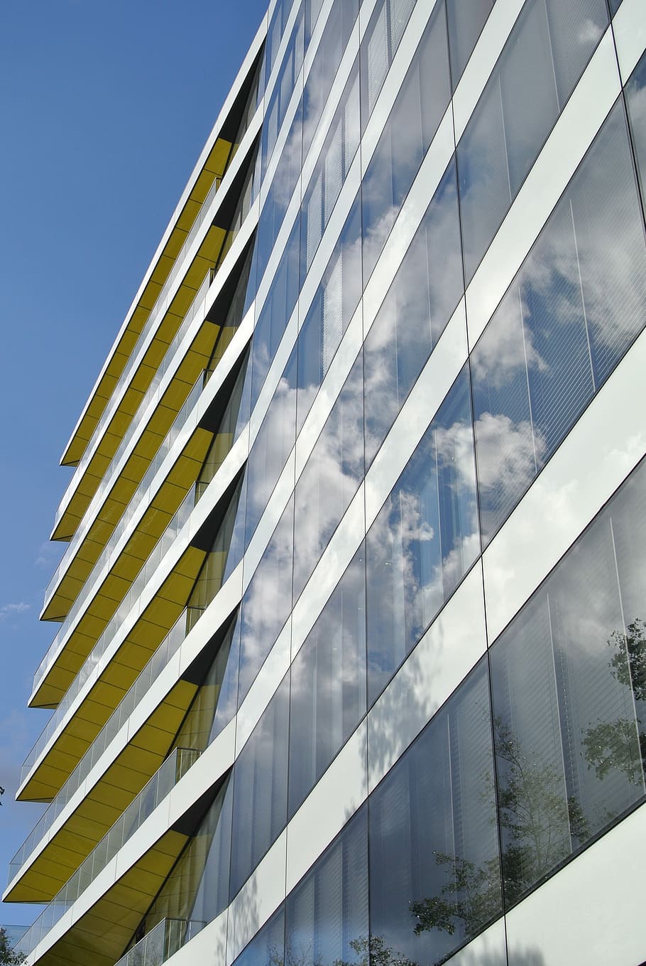 Contemporary, Architecture, Balconies, reflection, modern, office building exterior HD wallpaper