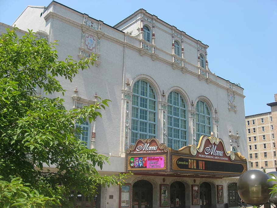 Morris Performing Arts Center in South Bend, Indiana, public domain, HD wallpaper
