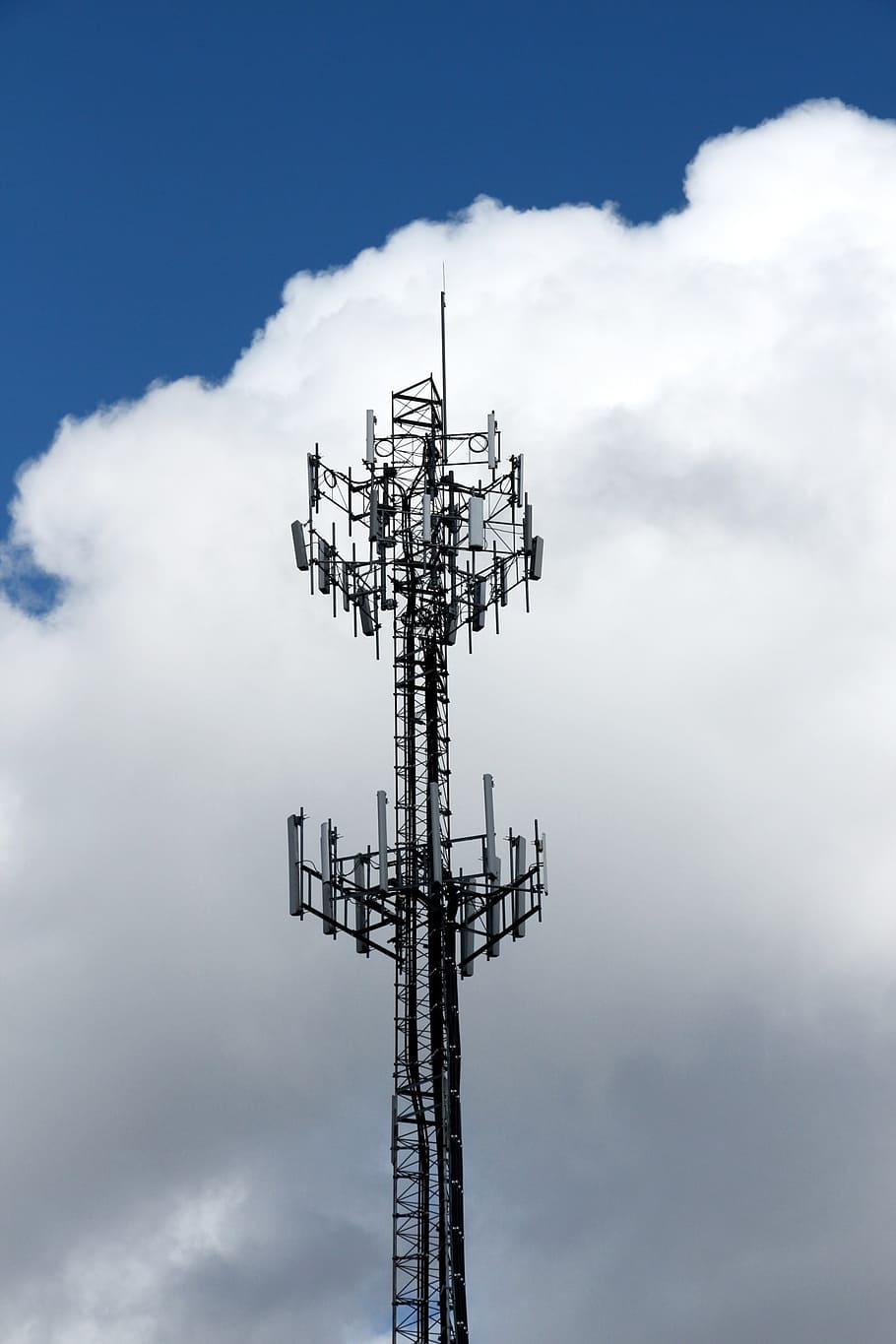 radio tower, pylon, transmission, aerial, antenna, communication, HD wallpaper