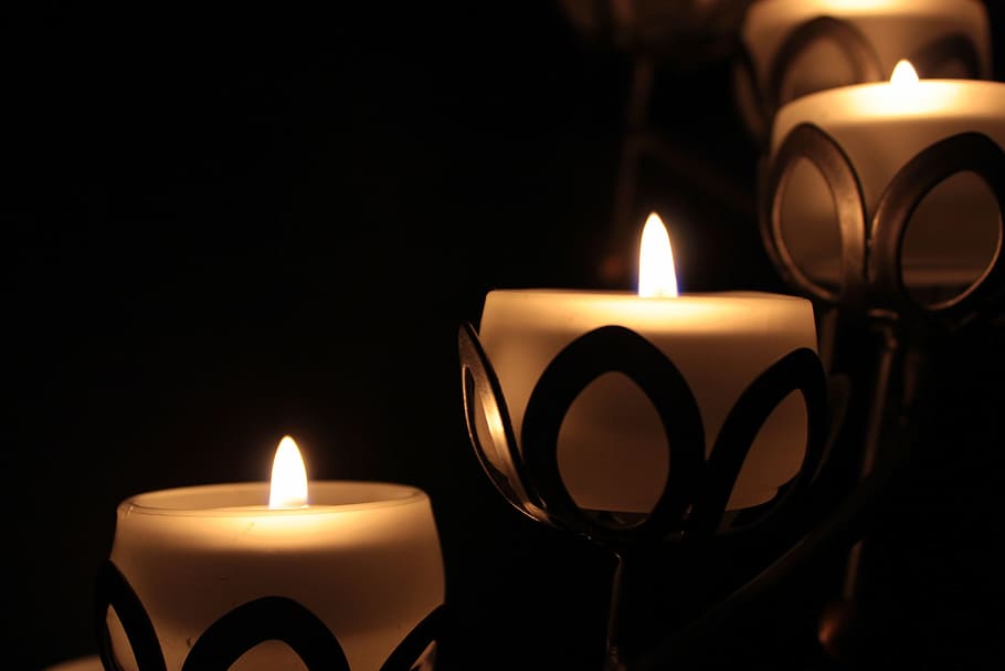 Candle, Holders, Light, Romantic, candle holders, candlelight HD wallpaper
