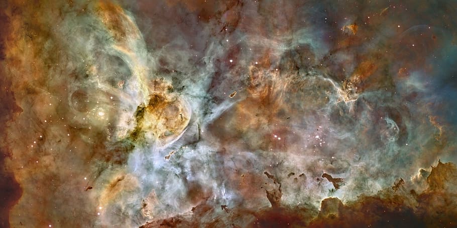 brown galaxy digital wallpaper, carina nebula, ngc 3372, eta carinae fog, HD wallpaper